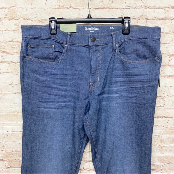 Goodfellow Mens Total Flex Slim Jeans Size 40x32 Ultimate Comfort Jemez Blue NWT - Picture 3 of 6